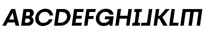Fractul Alt Semi Bold Italic Font UPPERCASE