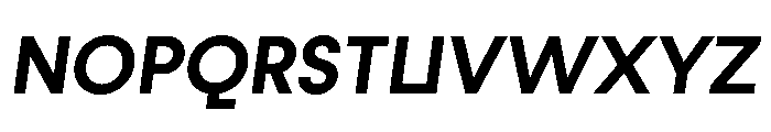Fractul Alt Semi Bold Italic Font UPPERCASE