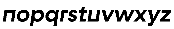 Fractul Alt Semi Bold Italic Font LOWERCASE