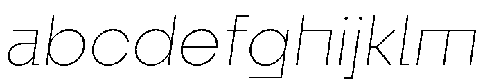 Fractul Alt Thin Italic FONT