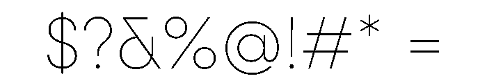 Fractul Alt Thin Font OTHER CHARS