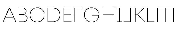 Fractul Alt Thin Font UPPERCASE