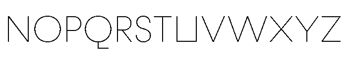 Fractul Alt Thin Font UPPERCASE