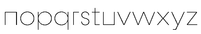 Fractul Alt Thin Font LOWERCASE