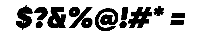 Fractul Black Italic Font OTHER CHARS