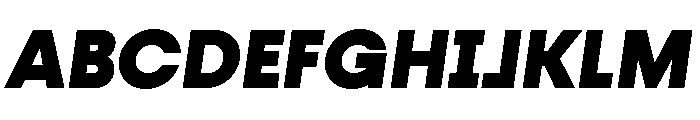 Fractul Black Italic Font UPPERCASE
