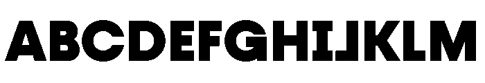 Fractul Black Font UPPERCASE