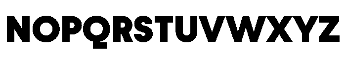 Fractul Black Font UPPERCASE