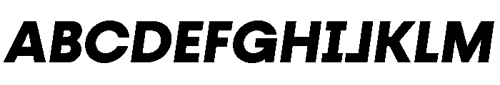 Fractul Extra Bold Italic Font UPPERCASE