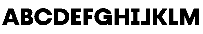 Fractul Extra Bold Font UPPERCASE