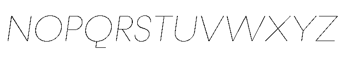 Fractul Hairline Italic Font UPPERCASE