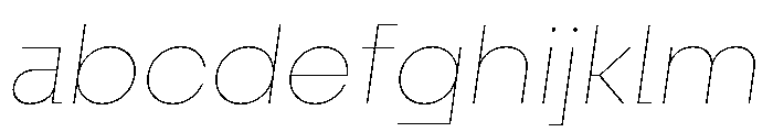 Fractul Hairline Italic FONT