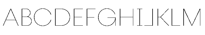 Fractul Hairline Font UPPERCASE