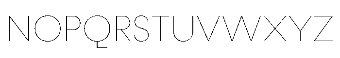 Fractul Hairline Font UPPERCASE