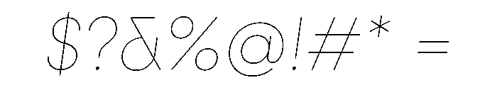 Fractul Italic Font OTHER CHARS