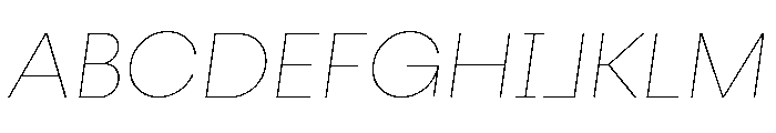 Fractul Italic Font UPPERCASE