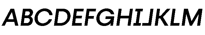 Fractul Medium Italic Font UPPERCASE