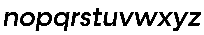 Fractul Medium Italic Font LOWERCASE