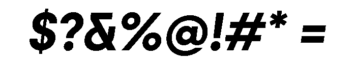 Fractul Semi Bold Italic Font OTHER CHARS