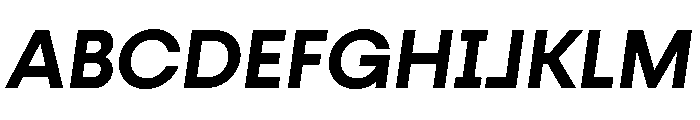 Fractul Semi Bold Italic Font UPPERCASE