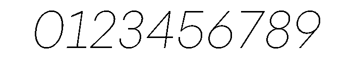 Fractul Thin Italic Font OTHER CHARS