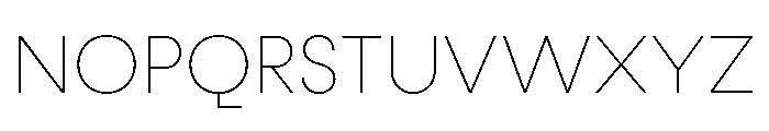 Fractul Thin Font UPPERCASE