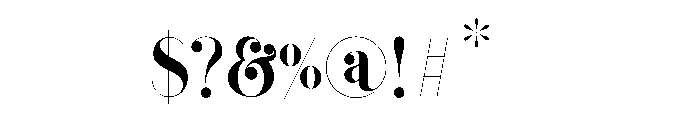 Fragile Regular Font OTHER CHARS