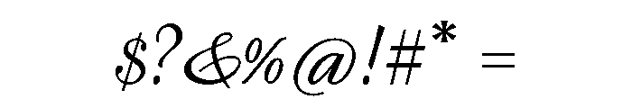 Francis Regular Font OTHER CHARS