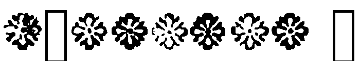 Franklin Caslon Ornaments Font OTHER CHARS