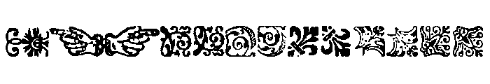 Franklin Caslon Ornaments Font LOWERCASE
