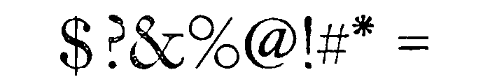 Franklin Caslon Regular Font OTHER CHARS