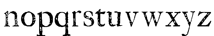 Franklin Caslon Regular Font LOWERCASE
