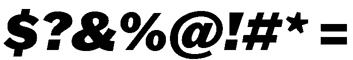 Franklin Gothic Black Italic Font OTHER CHARS