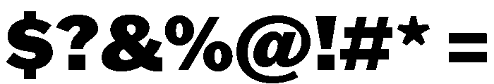 Franklin Gothic Black Font OTHER CHARS