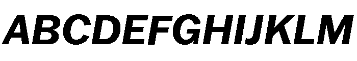 Franklin Gothic Bold Italic Font UPPERCASE
