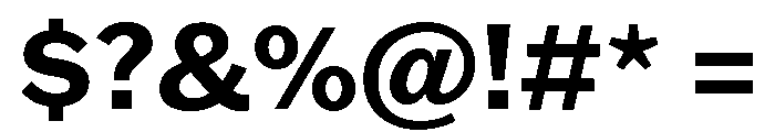 Franklin Gothic Bold Font OTHER CHARS