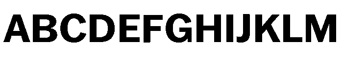 Franklin Gothic Bold Font UPPERCASE