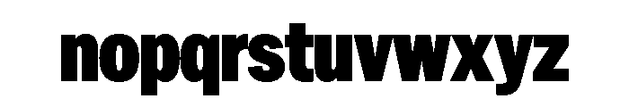 Franklin Gothic Condensed Black Font LOWERCASE