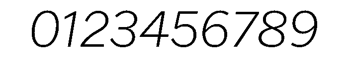 Franklin Gothic Extra Light Italic Font OTHER CHARS