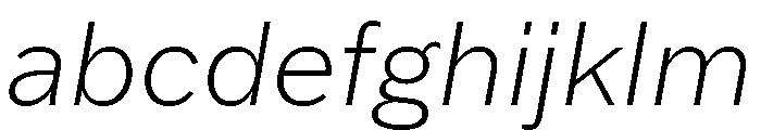 Franklin Gothic Extra Light Italic FONT
