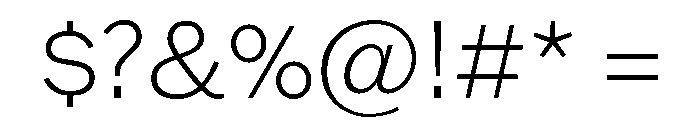 Franklin Gothic Extra Light Font OTHER CHARS