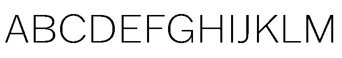 Franklin Gothic Extra Light Font UPPERCASE