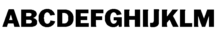 Franklin Gothic Heavy Font UPPERCASE