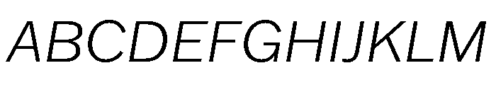 Franklin Gothic Light Italic Font UPPERCASE