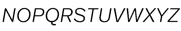 Franklin Gothic Light Italic Font UPPERCASE