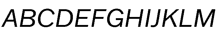 Franklin Gothic Regular Italic Font UPPERCASE