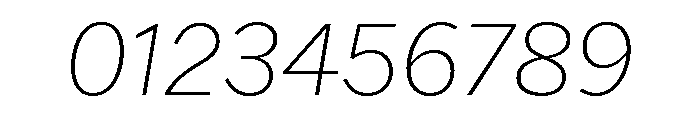 Franklin Gothic Thin Italic Font OTHER CHARS