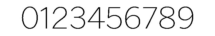 Franklin Gothic Thin Font OTHER CHARS