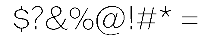 Franklin Gothic Thin Font OTHER CHARS