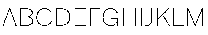 Franklin Gothic Thin Font UPPERCASE